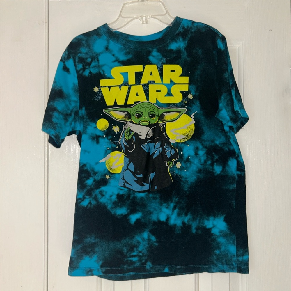 Fifth Sun Star Wars Tee Blue and Yellow Short Sleeve